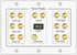 TNP Home Theater Speaker Wall Plate Outlet - 7.1 Surround Sound Audio Distribution Panel, Gold Plated Copper Banana Plug Binding Post Coupler, RCA...