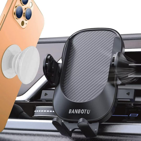 Car Phone Holder Mount - Socket Grips Pop Cradles Friendly, Hands-Free 360° Rotatable & Anti-Shake Air Vent Mount, Universal Car Phone Holder Comp...