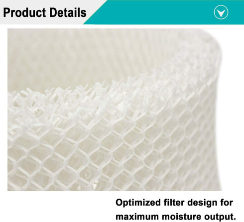 Lemige 4 Pack HAC-504 Humidifier Filters for Honeywell Humidifier HAC-504, HAC-504AW, HAC504V1, HCM350, HCM-350W, HCM-300T, HCM-315T, HCM-600, HCM-710, Replacement Filter A