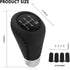 Gear Shift Knob with 4 Adaptive Parts,Leather 5 Speed Shift Knobs for Replacement Broken Shifter Knobs,Universal Non-Slip Stick Shift Knob Car Int...