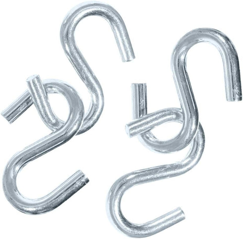Paracord Planet - 4 Packs - S Shaped Hooks S Hanging Hooks S Metal Hanger - 3/8 Inch Thick, 3 Inches Long...