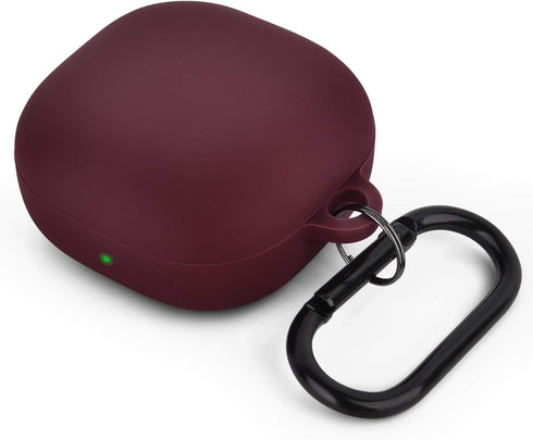AIRSPO Silicone Case Compatible with Samsung Galaxy Buds 2 Pro/Galaxy Buds2/ Galaxy Buds Pro/Galaxy Buds Live Case (Burgundy)...
