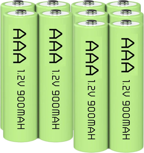 10 Packs 1.2V AAA 900mAh Ni-MH Rechargable Batteries for Solar Lights(AAA Size)...