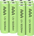 10 Packs 1.2V AAA 900mAh Ni-MH Rechargable Batteries for Solar Lights(AAA Size)...