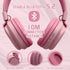 Kids Headphones Bluetooth 5.3 Wireless 60H Play Time Volume Limited 85/110dB Over Ear Foldable Protection Headset/Wired Aux Built-in Mic for Boy G...