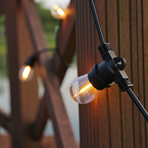 Shatterproof LED String Lights, Waterproof, Warm White 2200K, 70LM, E26 Base - 15 Pack...