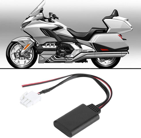 Qiilu 3-Pin AUX Bluetooth Adapter for Honda GL1800 Goldwing Car Bluetooth Wireless Audio Cable Adapter Stereo Music......