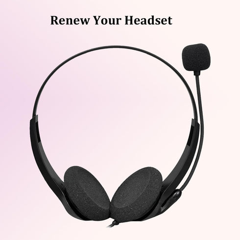 Ear Cushions for Jabra Headset Replacement Foam Ear Pads for Jabra PRO 920 9450 Biz 1500 2300 2400 GN2000 Plantronics HW251N HW510 Blackwire C310 ...