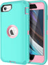 for iPhone SE 2022/2020 Case Built-in Screen Protector Shockproof Dust/Drop Proof 3 in 1 Full Body Rugged Heavy Duty Cover for Apple iPhone SE 3rd...