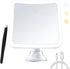 Upgraded Rechargeable 20X Magnifying Mirror with Light, Square Lighted Makeup Mirror with Magnification, 20X Suction Cup Mirror with Light, Travel...