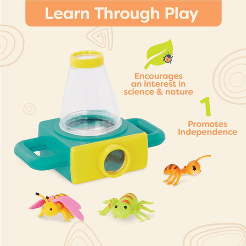 B. Toys- Double-Sided Microscope- Sports & Outdoor Microscope for Kids – Double-Sided Microscope – Science Toys – 3 Toy Bugs-Itty-Bitty Microscope...
