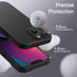 JETech Silicone Case for iPhone 13 6.1-Inch, Silky-Soft Touch Full-Body Protective Phone Case, Shockproof Cover with Microfiber Lining (Black)......