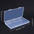 BENECREAT 4 Packs 7.8x4.3x0.9 Rectangle Large Clear Plastic Box Containers Bead Storage Organizer Box for Cards, Safety Pins, Beads and Craft Scho...