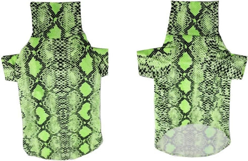 Limited Edition Cool Sphynx Hairless Cat Summer Snake Skin pattern Cotton T-Shirts Pet Clothes, Round collar vest Kitten Shirts sleeveless, Cats &...