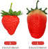 RONRONS 20 Pieces Artificial Strawberry Lifelike Fruit Plastic Strawberries Photography Prop Home Kitchen Cabinet Party Ornament, Small...