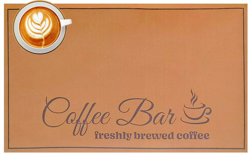 Coffee Bar Mat Spill Mat - Super Absorbent Coffee Bar Drying Mat for Countertop, Under Coffee Maker Mat Coffee Pot Espresso Machine Dish Rack Mat,...