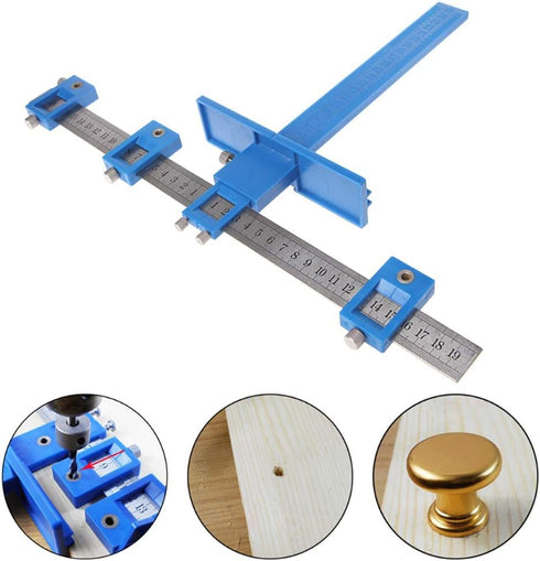 Joywayus Drill Punch Locator Cabinet Hardware Jig Template Woodworking Accurate Drilling Tool Father's Day Gift...