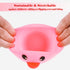 Silicone Baby Bowl Stay Put as Independent Eater Led Weaning Supply,The Ducky Cartoon Suction Dishware with Protrusion is Spill and Topple Proof f...