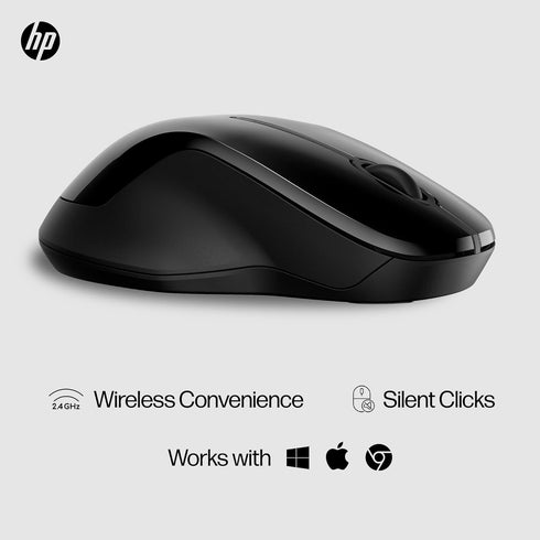 HP 250 Dual Mouse - for Computer or Laptop - Multi-OS & Device Compatibility, Dual-Mode 2.4 GHZ or Bluetooth Connectivity - Multi-Surface Technolo...