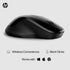 HP 250 Dual Mouse - for Computer or Laptop - Multi-OS & Device Compatibility, Dual-Mode 2.4 GHZ or Bluetooth Connectivity - Multi-Surface Technolo...