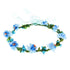 Women BOHO Flower Headband Berry Floral Crown Hair Wreath Garland Halo (Blue)...