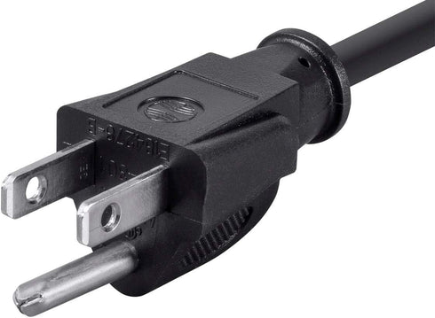 Monoprice 3ft 16AWG Power Cord Cable w/ 3 Conductor PC Power Connector Socket (C13/5-15P) - Black...
