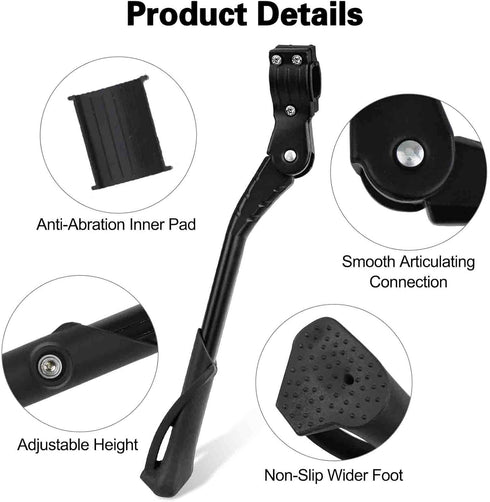 Cyfie Bike Kickstand, Universal Rear Side Bicycle Kickstand for 24 26 27 29 inch, Adjustable Kick Stands for Adult Bike 24" to 29" Mountain Bike 7...
