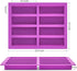 8 Cavity Granola Bar Molds, 2 Pack Rectangle Silicone Chocolate Candy Bar Molds for Baking Cereal Energy Bar, Protein Bar, Brownie, Cheesecake...