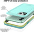 for iPhone 11 Waterproof Case 6.1 Screen Protector Underwater Shockproof Full-Body Dustproof Rugged Case for Aplle iPhone 11 (Cyan Green)...