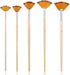 5 Pcs Fan Paint Brushes, Oil Acrylic Paint Brushes, Fan Brush for Painting, Nylon Hair Watercolor Fan Brushes, Paint Brushes for Acrylic Painting,...