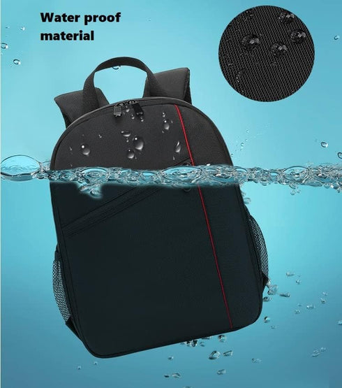 Digital DSLR Camera Waterproof Sling Backpack Shoulder Bag For Photographers Travel Outdoor Red...