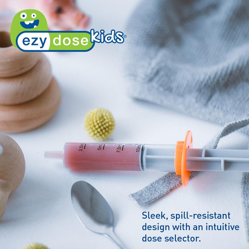 EZY DOSE Kids Baby Oral Syringe & Dispenser, True Easy Design for Liquid Medicine,Tylenol, Motrin, Easy to Administer, Accurate Dosing,10 mL/2 TSP...