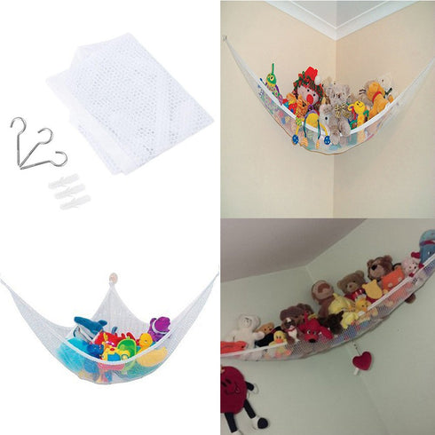 Toy Hammock, Storage Hammock Toy Organizer,Ultralight Large Storage Net for Teddy Bears, Balls, Toys, Linen Storage and Gear (1.4*1*1M)...