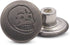 17mm Skull and Bones Gun Black Jean Buttons No-Sew Tack Buttons Kit...