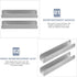Healvian 2pcs Fence Reinforcement Grooves U Shaped Gates Groove Steel Pet Gate Door Reinforcement Tools Portable Reinforcement Groove Fittings for...