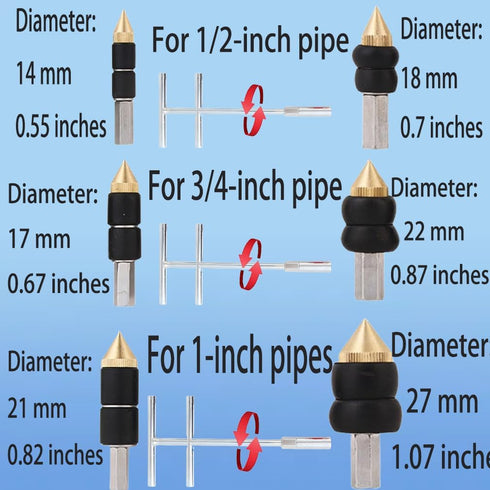Pipe Water Stopper Kit - Hot-Melt Water Stop Needles for Fast Water Line Pipe Repairs - Stainless Steel Home Improvement/Renovation Plumbing Tool ...