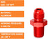 GASHER 5PCS 4AN Male Flare to 1/8" NPT Male Pipe Fitting Straight Aluminum Adapter Fitting Red...