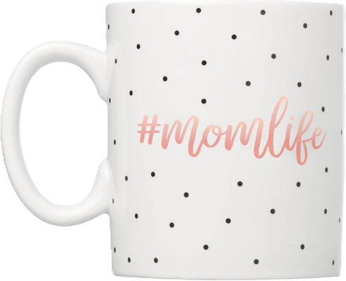 Mom Life Mug, Ceramic Coffee Cup, Ideal Gift for New and Expecting Moms, Dishwasher Safe and Microwave Safe, 13oz...