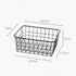 Sturdy Small Wire Storage Basket with Kitchen Food Pantry Papers Home Office Desk Shelf Bathroom Laundry Room Shelf Bedroom Bed Room...