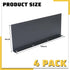 4 Pack Aluminum Gutter Valley Splash Guard,Keep Water from Overshooting The Gutter,for Valley,Corner,or Straight,10 inch Each Piece,Grey...