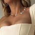 Barode Boho Seed Bead Choker Rainbow Flower Colorful Necklaces Puka Shell Chain Hawaiian Beach Necklace for Women...
