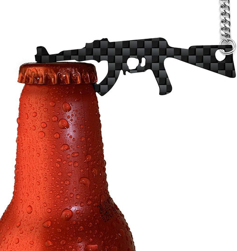 Carbon Fiber Bottle Opener 2 Pack, Ultralight Keychain Bottle Openers for Outdoor Campaign Bar Restaurant, Portable Wine Opener Best Gift for Men ...