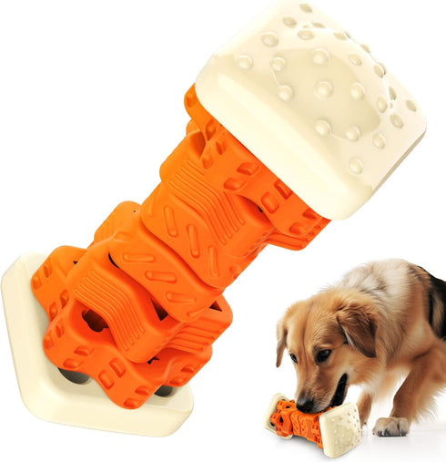 Dog Toys for Aggressive Chewers Indestructible Dog Toys, Tough Dog Chew Toys, Interactive Dog Toys Dog Puzzle Toys for Large Dogs Rubber Dog Enric...