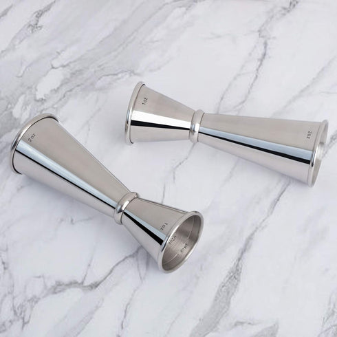 Briout Jigger for Bartending, Double Cocktail Jigger Japanese Premium 304 Stainless Steel Jigger 2 OZ 1 OZ with Measurements Inside...
