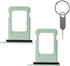 2 Pieces Sim Card Tray Holder with Waterproof Rubber & Eject Pin Replacement for iPhone 12 6.1 Inch (Green)......
