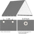 Playset Canopy Replacement,52“ x 90” Playground Canopy,Swing Set Replacement Tarp Canopy Replacement,Kids Playground Roof Canopy,Outdoor Swingset ...