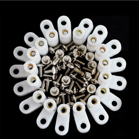 40pcs Game Console Motherboard Plastic Feet, L Shape Type PCB Board Spacer Mounting Feet with Screws, for Arcade Gaming Circuit Board Accessories ...