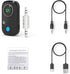 ByDiffer Dual Link Bluetooth 5.0 Audio Transmitter Receiver Sharing for up 2 Headphones, 3 in 1 Aptx Low Latency Wireless Adapter Splitter for TV ...