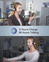 Link Dream Trucker Bluetooth Headset 20H Talktime Wireless Headset with 270°Rotatable Noise Cancelling Microphone USB Dongle for Online Meeting, O...