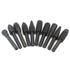 10pcs 6.3mm(1/4 Inch) Shank Rotary Rasp Set, Woodworking Twist Drill Bits, Electrical Tools Woodworking Rasp Chisel Shaped Rotating Embossed Grind...